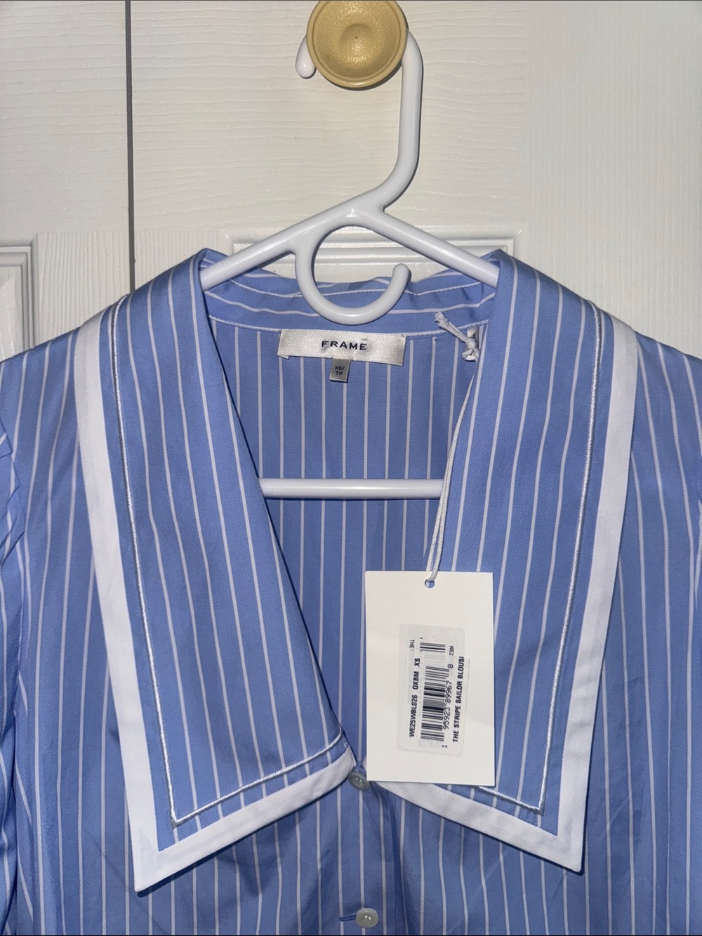 FRAME Stripe Sailor Blouse - Picture 7 of 8